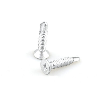 Sus410 Sus316 Cabri Screw Terrace Bi métal A4 Ruspert à tête plate Screw de forage par soi-même St4.8