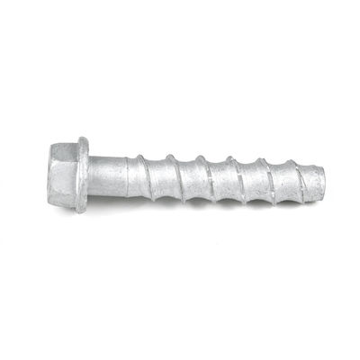 Finition simple Multi Fix M10 Tête de lavage hexagonale Pas de pré-perçage vis de béton pour ponts