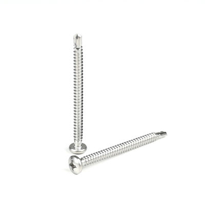 Zinc Finition Phillips Croix de rétrécissement Pan tête en acier inoxydable auto-perçage vis de tapotement