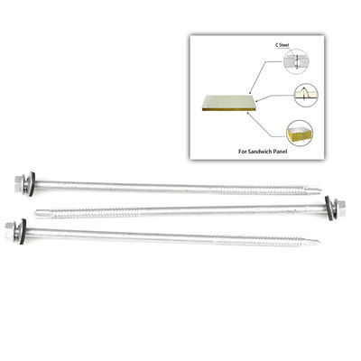 Des vis de forage en acier inoxydable parfaites pour le panneau sandwich en laine de roche