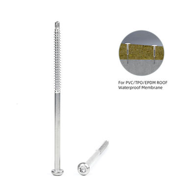 6.3 x 125 mm vis de forage automatique Parfait pour l'installation de la membrane de toiture en PVC/TPO/EPDM