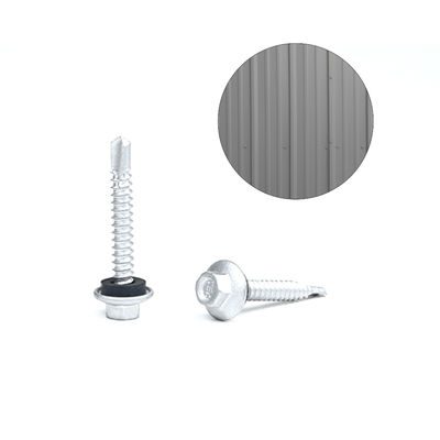 Écrou de forage à l'épreuve de l'eau revêtu d'alliage de zinc 12 x 38 flange hexagonale pour revêtement de mur