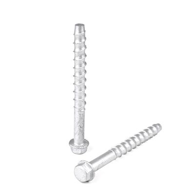 Boulons de maçonnerie de grand diamètre en acier au carbone standard boulon d'ancrage hexagonal pour cônes de sécurité