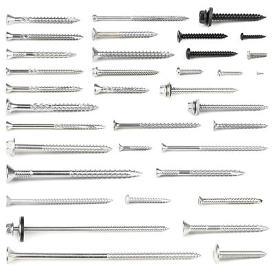 Chinois de type 17 tournois de pont pour tête de lave-linge Torx plat vis en bois en acier inoxydable