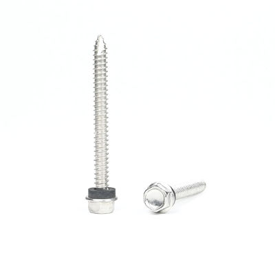 Acier inoxydable ST6.3*55mm Flange Hex Screw de dépannage automatique Parafuso Atarraxante