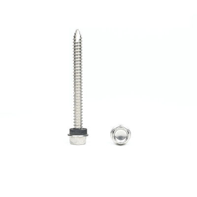 Acier inoxydable ST6.3*55mm Flange Hex Screw de dépannage automatique Parafuso Atarraxante