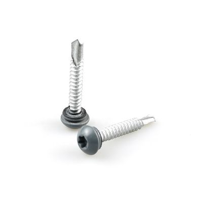 Screw auto-perçante 12 Screw bimétallique avec laveuse Epdm Bi-métaux couleur revêtue Torx Pan tête