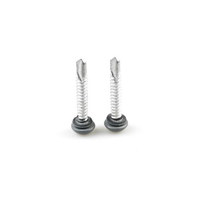 Screw auto-perçante 12 Screw bimétallique avec laveuse Epdm Bi-métaux couleur revêtue Torx Pan tête