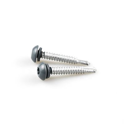Screw auto-perçante 12 Screw bimétallique avec laveuse Epdm Bi-métaux couleur revêtue Torx Pan tête