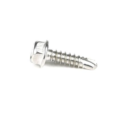 Screws à tête hexagonale en acier inoxydable à auto-perçage pour structures en acier testées à 100% QC