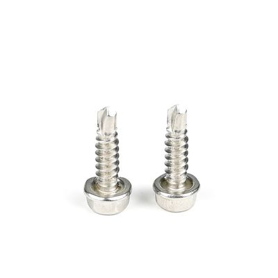 Screws à tête hexagonale en acier inoxydable à auto-perçage pour structures en acier testées à 100% QC
