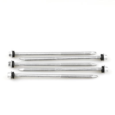Panneau sandwich Longue vis de forage automatique ST5.5x140 ZINC PLATÉ Bi métal Tek en acier inoxydable
