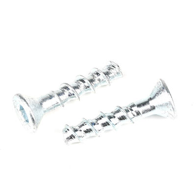 Maçonnerie zinc plaqué 50mm M8 acier hexagonale prise contre-enfoncée boulons à tête plate pour durable
