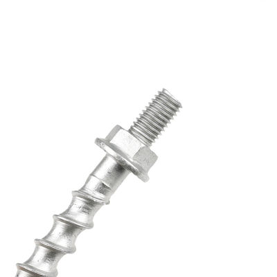 Finition simple Sus410 Tête de bride hexagonale Ancrage en acier inoxydable Boulure auto-collant vis en béton