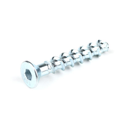Boulons d'ancrage en béton vis en acier au carbone M6x50 mm prise hexagonale tête plate pour le paiement T/T