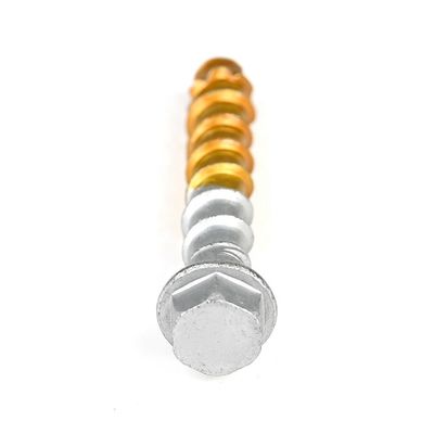 Zinc finition M6 Hex tête de laveuse vis de béton pour les applications lourdes