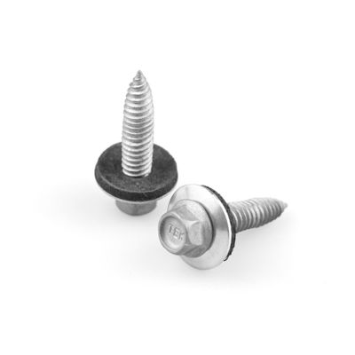 100% QC testé Bi métal auto-tapping feuille de métal vis 6x25 avec Epdm laveuse Hex tête