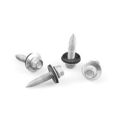 100% QC testé Bi métal auto-tapping feuille de métal vis 6x25 avec Epdm laveuse Hex tête