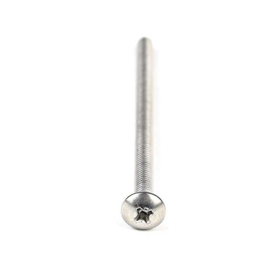 ISO Standard Zinc Finition M4 Bouton Phillips Tête de machine vis 65 mm en acier inoxydable SS304