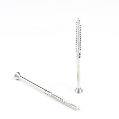 Screws de revêtement de sol en ébriquet de 80 mm avec finition Ruspert et type d'entraînement à recours croisé Phillips