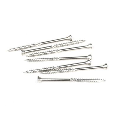 Screws de revêtement de sol en ébriquet de 80 mm avec finition Ruspert et type d'entraînement à recours croisé Phillips