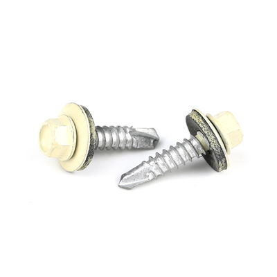 Tête de laveuse hexagonale en acier inoxydable de 4,8 mm personnalisée avec laveuse liée DIN7504K