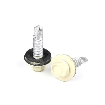 Tête de laveuse hexagonale en acier inoxydable de 4,8 mm personnalisée avec laveuse liée DIN7504K
