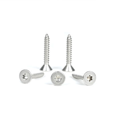 Finition plate Torx Counterflat Counterflat Screws autocollant 316 en acier inoxydable pour le bois