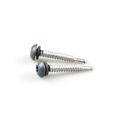 Couleur peinte Torx Pan tête d'acier inoxydable 304 bimetal auto-perçage vis avec laveuse Epdm