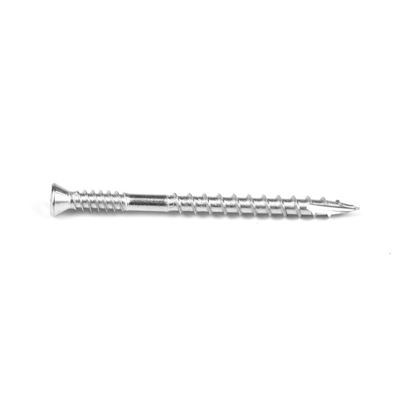 SS316 type 17 côtes tête carrée vis Csk pour la construction de bâtiments en bois