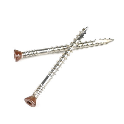 SS316 Brown Painted Countersunk Torx Head Screw en bois de bois de chapeau pour la construction de murs de séchage