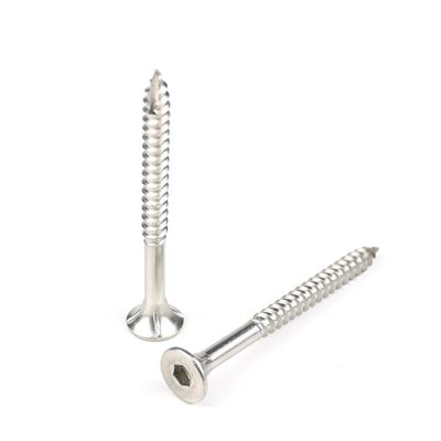 304 en acier inoxydable Hexagon Socket Hardware Screw 75 mm pour le bâtiment de construction en bois
