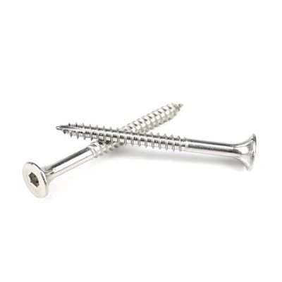 304 en acier inoxydable Hexagon Socket Hardware Screw 75 mm pour le bâtiment de construction en bois