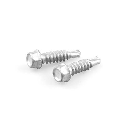 SCM435 Unitek Sus304 Sus410 Hex Laveuse à vis de forage automatique St6.3x25 pour panneau de ciment en fibre