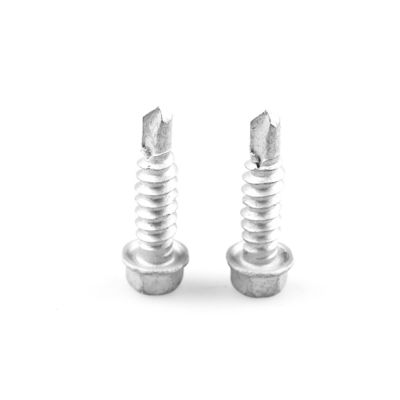SCM435 Unitek Sus304 Sus410 Hex Laveuse à vis de forage automatique St6.3x25 pour panneau de ciment en fibre