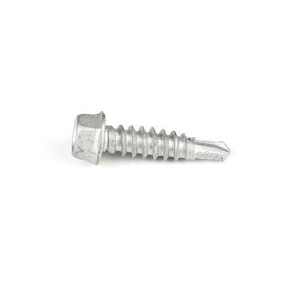 SCM435 Unitek Sus304 Sus410 Hex Laveuse à vis de forage automatique St6.3x25 pour panneau de ciment en fibre