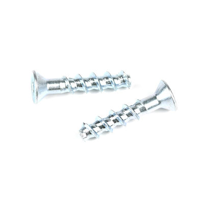 Zinc plaqué Hex Socket Tête plate béton vis d'ancrage auto-perçage d'ancrage M6 40 mm
