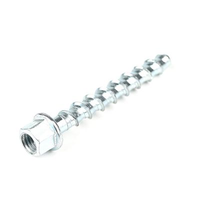 M8 Tête de flange hexagonale en acier, vis de suspension à tiges en béton à filetage pour fixation de plafond