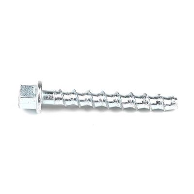 M8 Tête de flange hexagonale en acier, vis de suspension à tiges en béton à filetage pour fixation de plafond