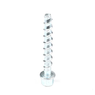 M8 Tête de flange hexagonale en acier, vis de suspension à tiges en béton à filetage pour fixation de plafond