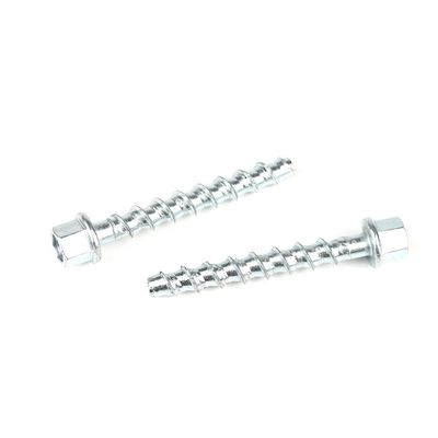 M8 Tête de flange hexagonale en acier, vis de suspension à tiges en béton à filetage pour fixation de plafond
