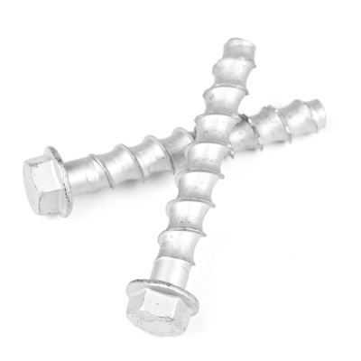 T/T Délai de paiement M12 100 mm Flange hexagonale boulon d'ancrage à forage automatique pour la construction