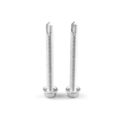 Unitek Bimetallic Hex Flange Heads Screws ST6.3-20x65 Ruspert tête plate à forage automatique
