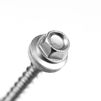 Screw de revêtement hexagonale de finition simple personnalisée pour le camping Star Plaque en acier inoxydable noir zinc