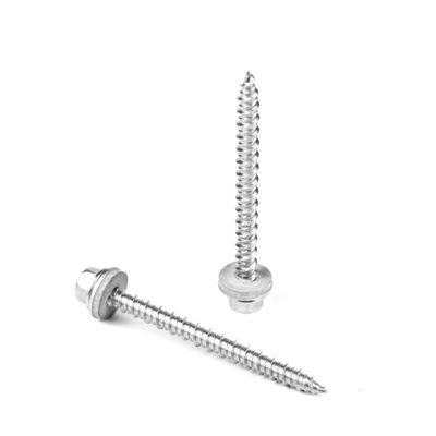 Screw de revêtement hexagonale de finition simple personnalisée pour le camping Star Plaque en acier inoxydable noir zinc