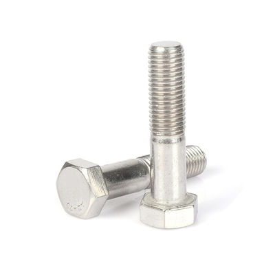 A2-70 Boulons en acier inoxydable M6*30 partiellement fileté Din931 Boulons hexagonales Support personnalisé