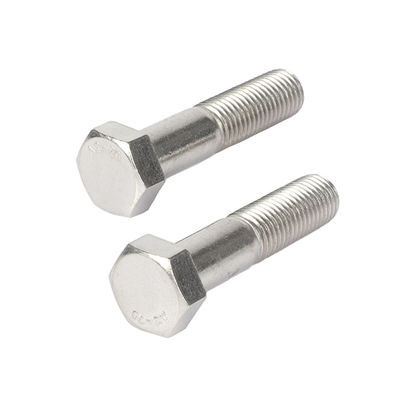A2-70 Boulons en acier inoxydable M6*30 partiellement fileté Din931 Boulons hexagonales Support personnalisé