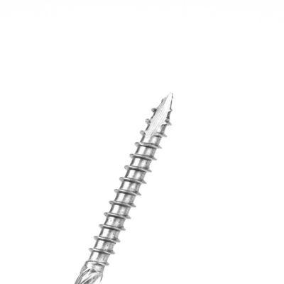 Screws en bois à tête plate en acier inoxydable galvanisé