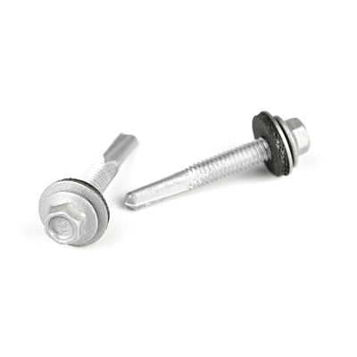 Scoupe de forage bimetallique Ss304 DIN7504K Flange hexagonale auto-forage auto-tapping Scoupe avec laveuse Epdm