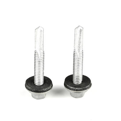 Scoupe de forage bimetallique Ss304 DIN7504K Flange hexagonale auto-forage auto-tapping Scoupe avec laveuse Epdm